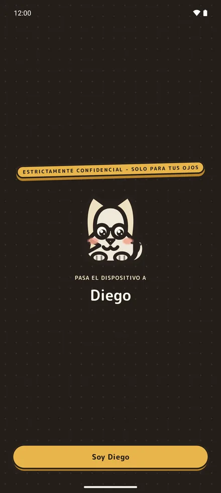 Service Rat pantalla de traspaso en modo Pasa y Juega con un solo móvil compartido