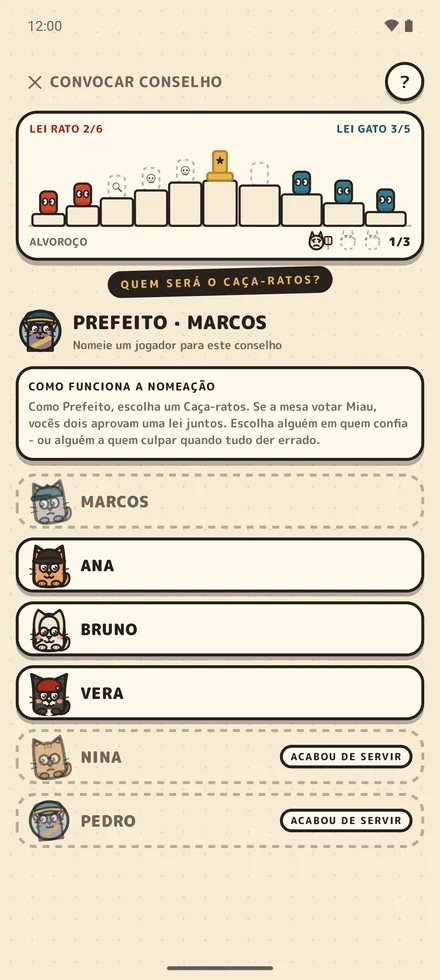 Service Rat: votação da rodada, MIAU! ou FSSS!